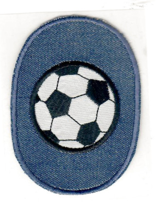 Ecusson Thermocollant jean ballon de foot - Mercerine