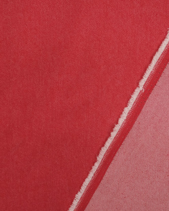 Tissu au mètre Jean Léger Twill Rouge - Mercerine