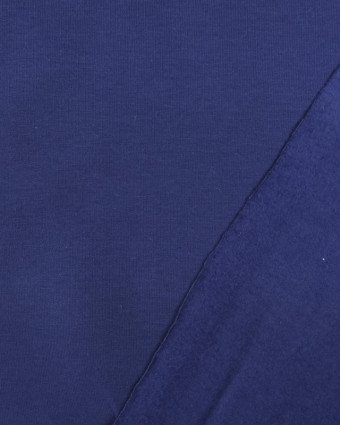 Magasin de tissu : Sweat molleton fin bleu royal - Mercerine