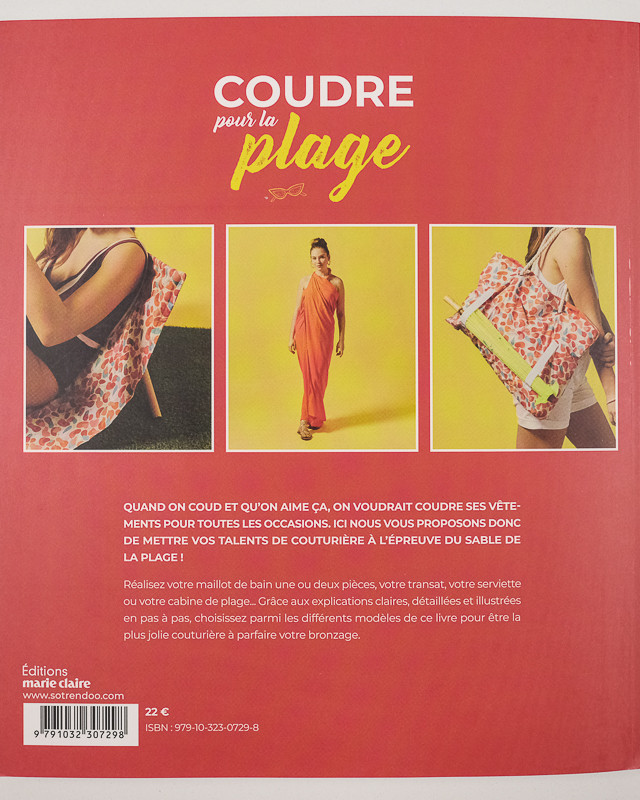 Livre Couture - Coudre pour la plage - 12 modèles - Mercerine