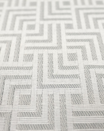 Tissu Jacquard au mètre : géométrique vader gris - Mercerine