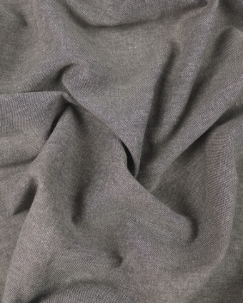 Tissu oxford chemise gris chiné