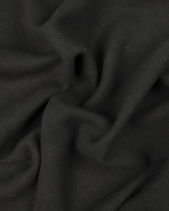 Tissu Lin viscose texturé noir