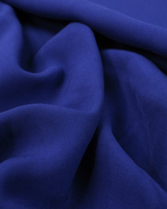 Tissu viscose au mètre : bleu roi Joanne - Mercerine