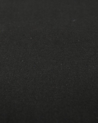 Tissu Ramie Coton Noir - Mercerine