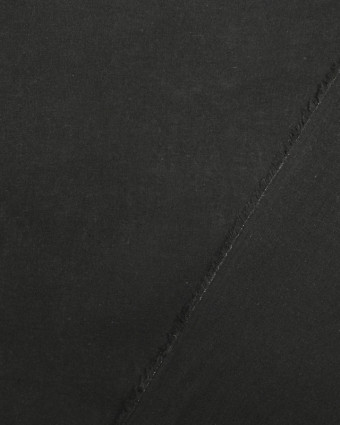 Tissu Ramie Coton Noir - Mercerine