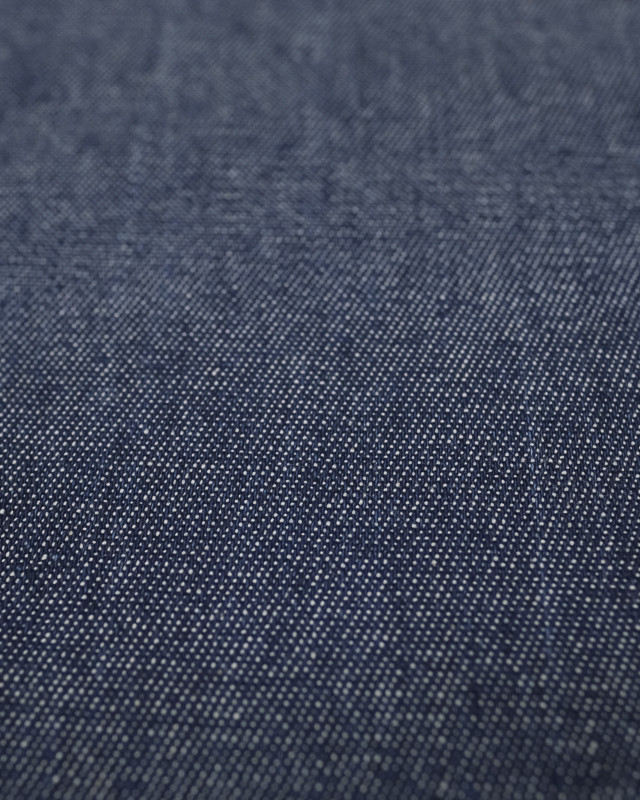 Tissu Jean Coton Bleu Fonce - Mercerine