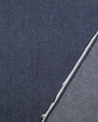 Tissu Jean Coton Bleu Fonce - Mercerine