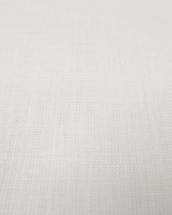 Tissu Lin Mélangé Blanc  - Mercerine