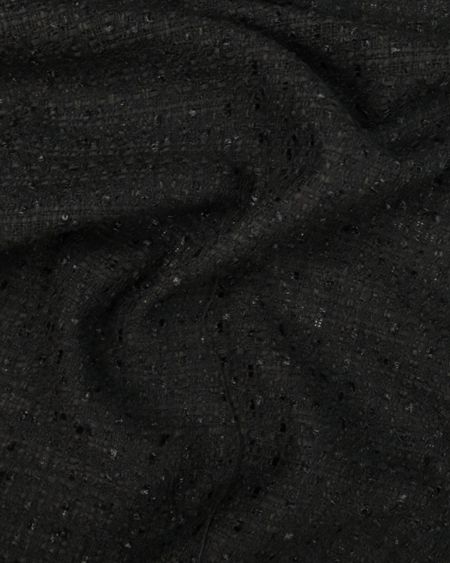 Tweed bouclette noir