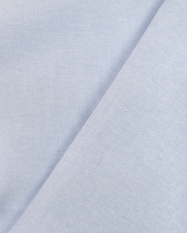 Tissu Coton Oxford Bleu Clair  - Mercerine