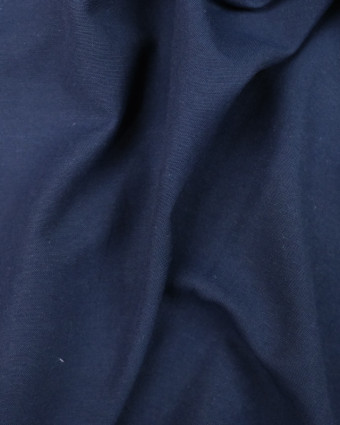 Tissu Coton Polyester Oxford Marine Fonce - Mercerine