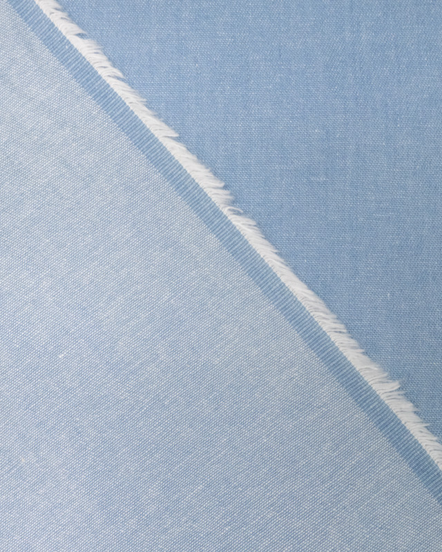 Tissu Jean Coton Bleu Clair - Mercerine