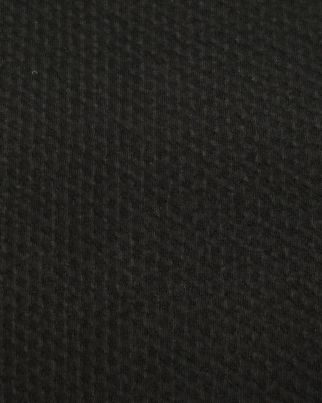 Tissu Zorb 3D Coton Bio ultra absorbant noir - Mercerine