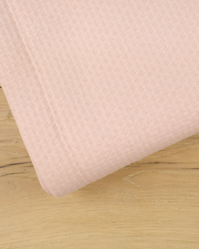 Tissu Zorb 3D Coton Bio ultra absorbant rose - Mercerine