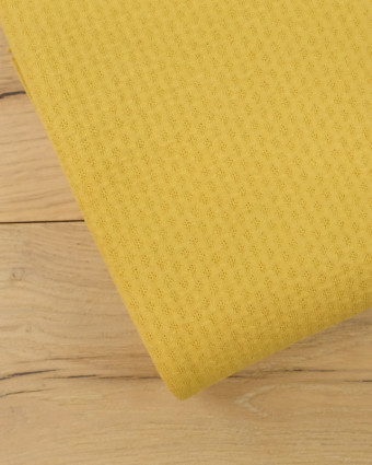 Tissu Zorb 3D Coton Bio ultra absorbant jaune - Mercerine