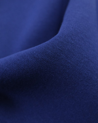 Tissu Sweat épais molleton bleu royal en ligne - Mercerine