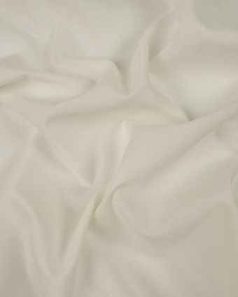 Voile de coton bio creme Leanne - 10cm