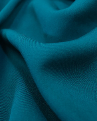 Viscose Bleu Petrole twill sergé Louise