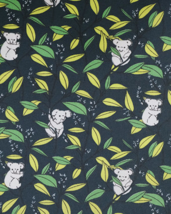 Tissu Enduit Koala Vert