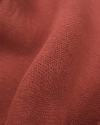 Tissu molleton : sweat épais bois de rose uni - Mercerine