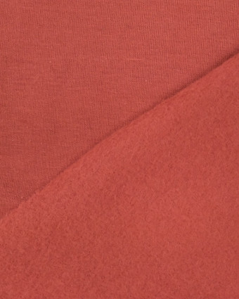 Magasin de tissu : Sweat molleton fin bois de rose  - Mercerine