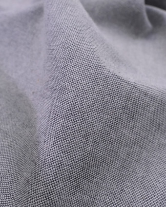 Tissu Coton Oxford Gris - Mercerine