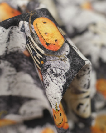 Tissu Halloween Momie et Citrouille - Mercerine