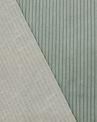Tissu Velours côtelé ameublement celadon - Mercerine