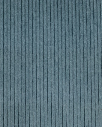 Tissu Velours ameublement bleu jean - Mercerine
