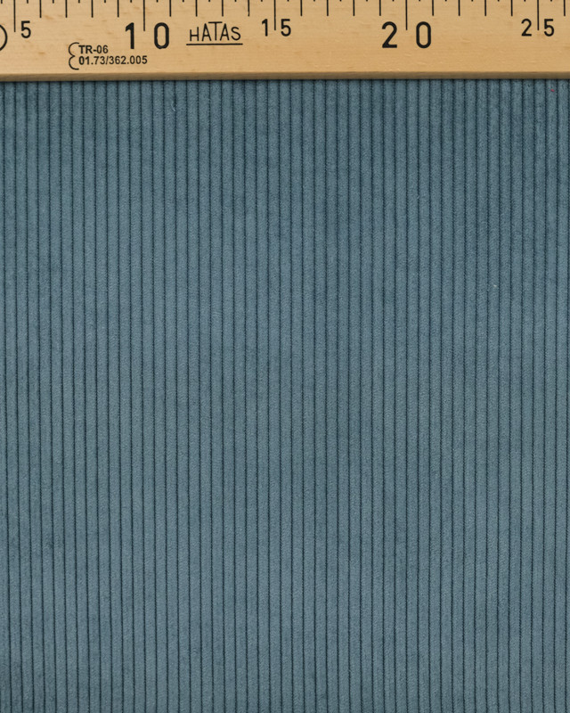 Tissu Velours ameublement bleu jean - Mercerine