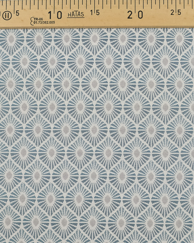 Tissu Jacquard au mètre : Jacquard Zaire Bleu - Mercerine