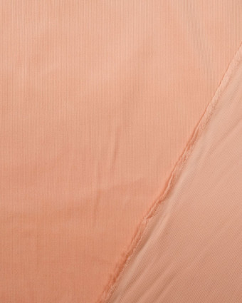 Tissu Velours Milleraies rose coquillage Oeko-Tex - Mercerine