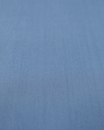 Tissu Popeline Bleu Oeko-Tex - Mercerine