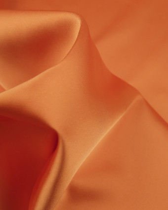 Tissu satin Orange Ciara au mètre - Mercerine