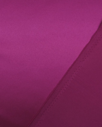 Tissu Satin épais brillant Fuchsia Adele - Mercerine