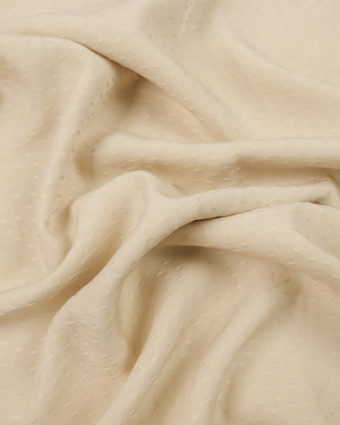 Viscose motif ton sur ton écru/beige en ligne - Mercerine