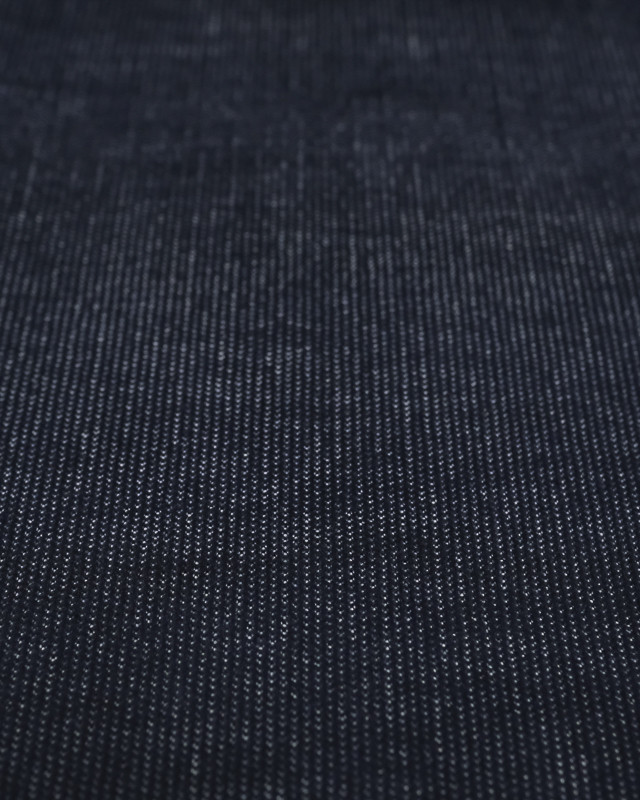 Tissu velours milleraies denim foncé - Mercerine