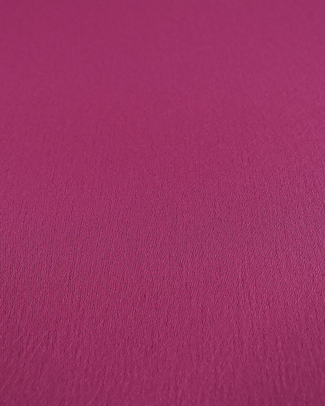 Tissu crêpe envers satin Fuchsia Cristina - Mercerine