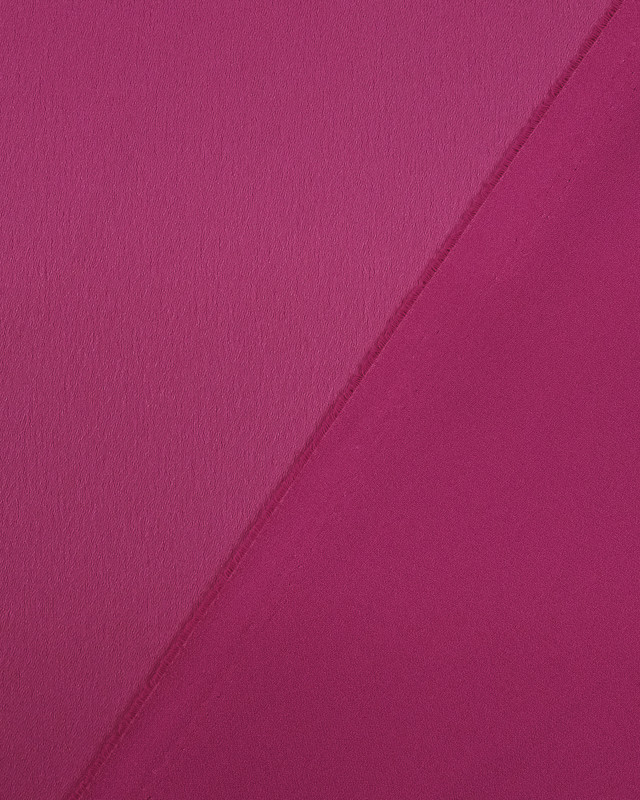 Tissu crêpe envers satin Fuchsia Cristina - Mercerine