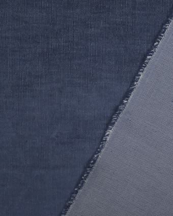 Tissu Velours milleraies effet denim - Mercerine