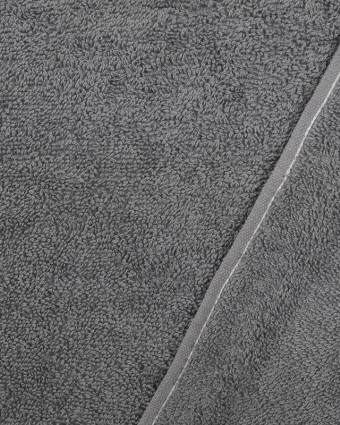 Tissu éponge gris anthracite en coton - Mercerine