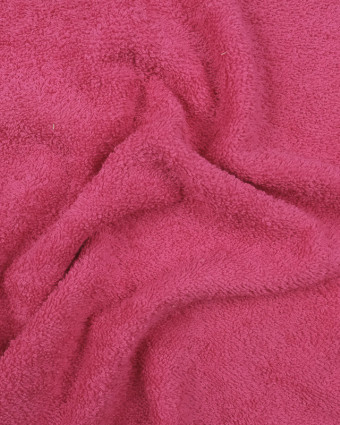 Tissu éponge Hotel Coton Fuchsia en ligne - Mercerine