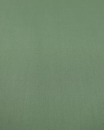 Tissu Popeline Vert Sauge Oeko-Tex - Mercerine