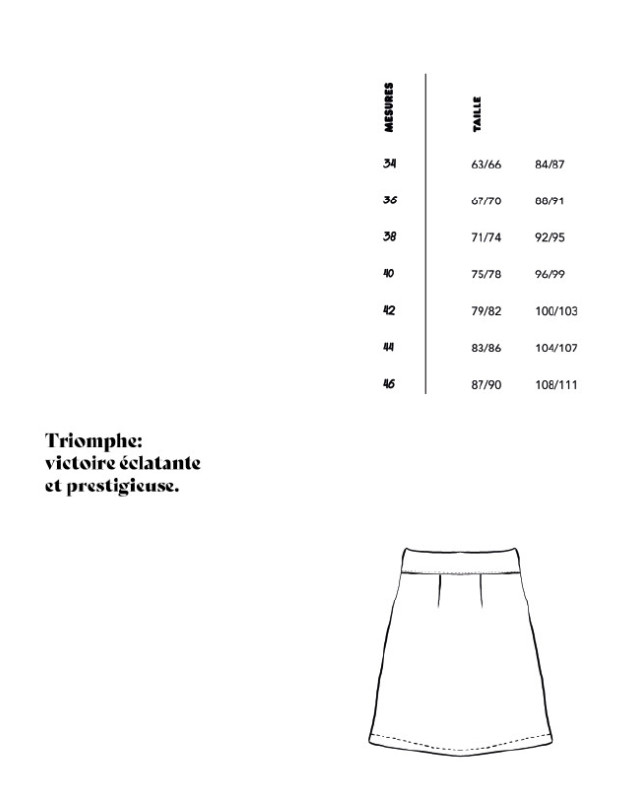 Citronnelle la jupe : patron de couture - Mercerine