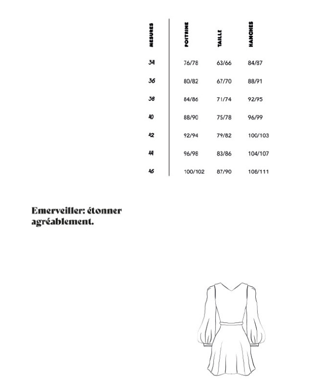 Lavande la robe : patron de couture - Mercerine