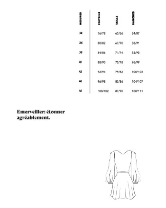 Lavande la robe : patron de couture - Mercerine