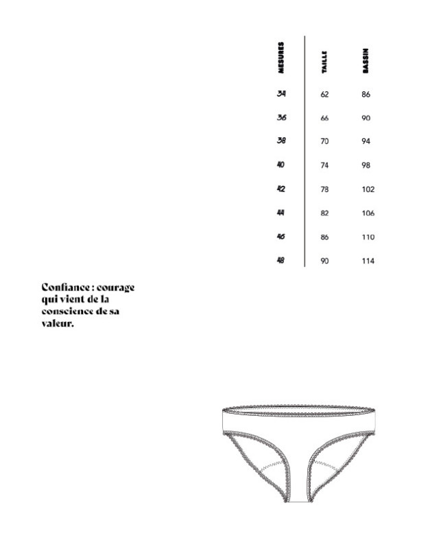 Nymphéide la culotte menstruelle : patron de couture - Mercerine