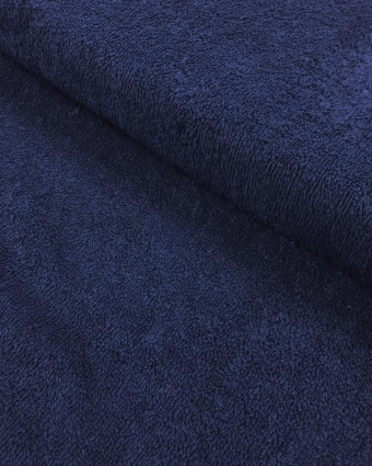  Tissu éponge Hotel coton bleu marine - Mercerine