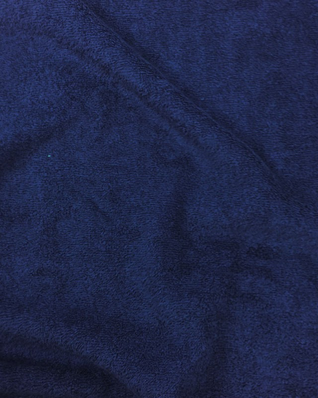 Tissu éponge Hotel coton bleu marine : au mètre - Mercerine